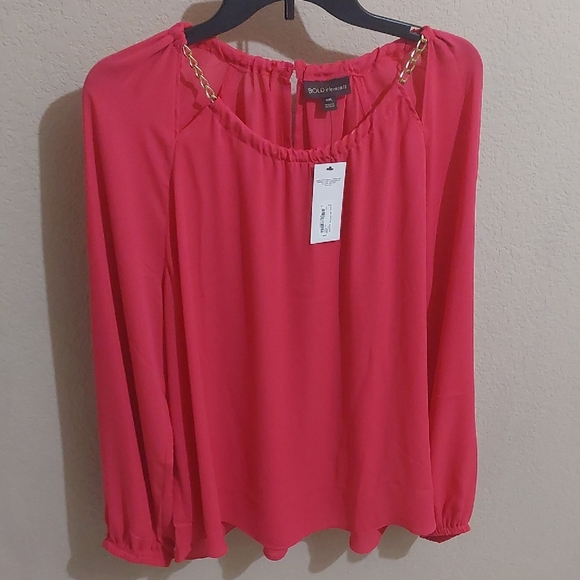 BOLD elements Tops - Bold Elements Women's Pink Blouse